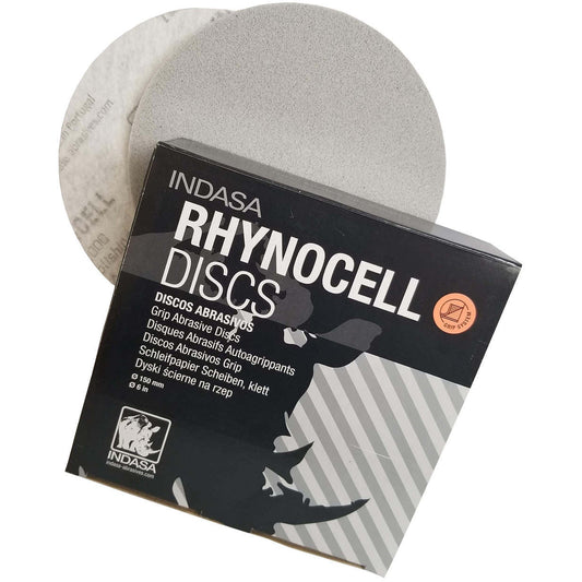 Indasa RhynoCell Sandpaper Discs- Hook & Loop 6"