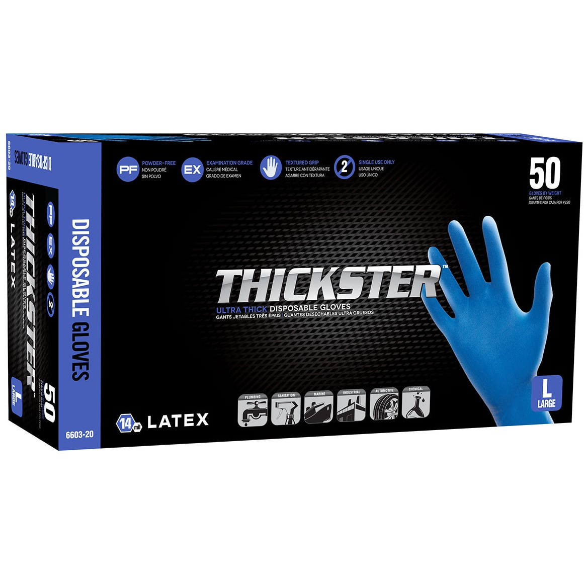 SAS Thickster Powder Free Gloves